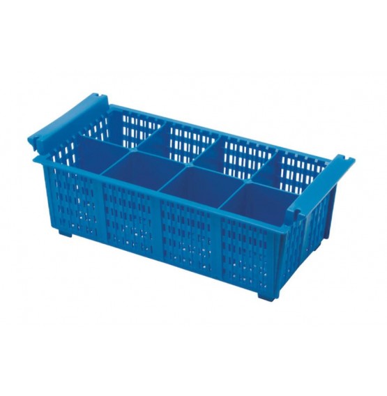Cutlery Basket 8 Compartment Blue