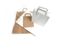 White Handled Carrier Bag