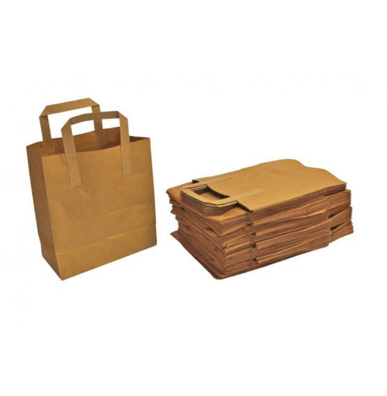 Medium Brown Carrier Bag with Handle