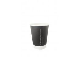 Double Wall Black Hot Paper Cup