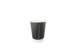 Double Wall Black Hot Paper Cup