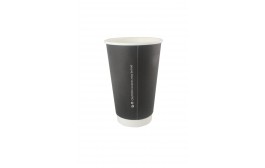 Double Wall Black Hot Paper Cup