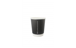 Double Wall Black Hot Paper Cup