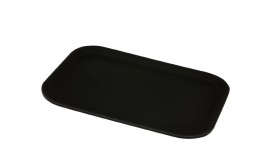 Black Rectangular Tread Tray