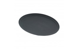 Black Oval Tread Tray