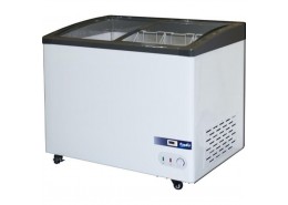 240L Curved Glass Display Chest Freezer
