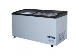 395L Curved Glass Display Chest Freezer