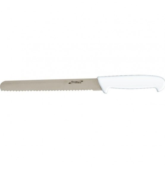 Bread Knife White (Serrated)