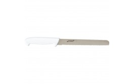 Slicing Knife White (Serrated)