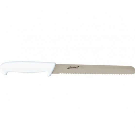 Slicing Knife White (Serrated)
