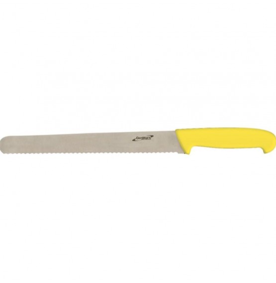 Slicing Knife Yellow (Serrated)