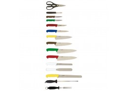 Colour Coded Knife Set & Case (15 Piece)