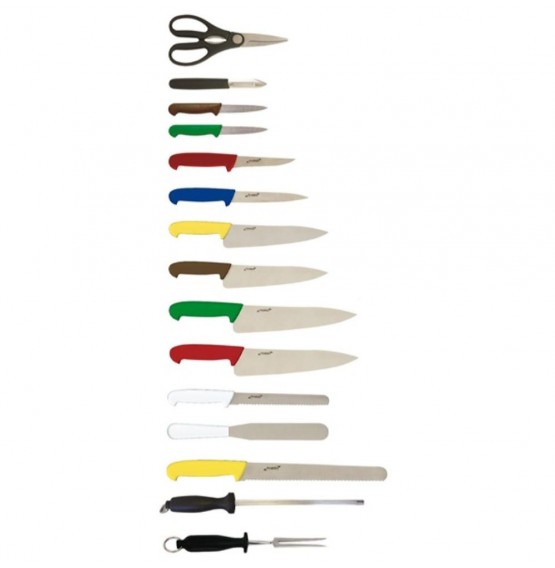 Colour Coded Knife Set & Case (15 Piece)