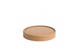 Kraft Compostable Vented Paper Lid