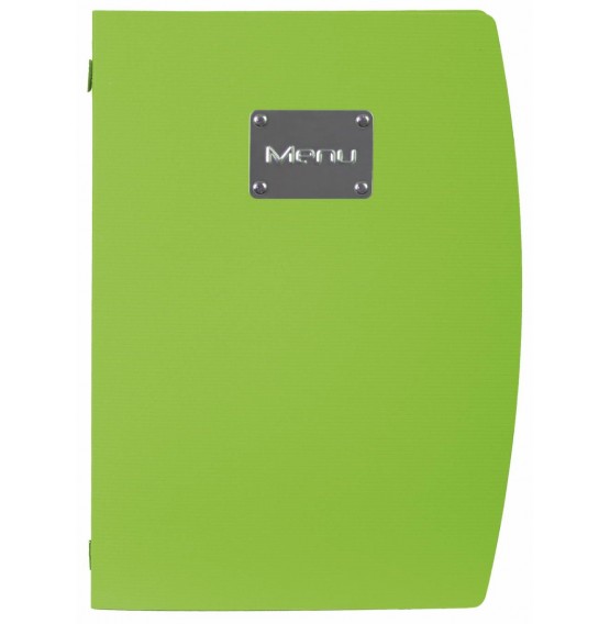 Rio Menu Holder A4 Green (4 Pages)