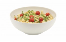 White Melamine Round Buffet Bowl