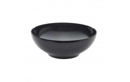 Black Melamine Round Buffet Bowl