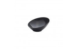 Black Melamine Slanted Buffet Bowl