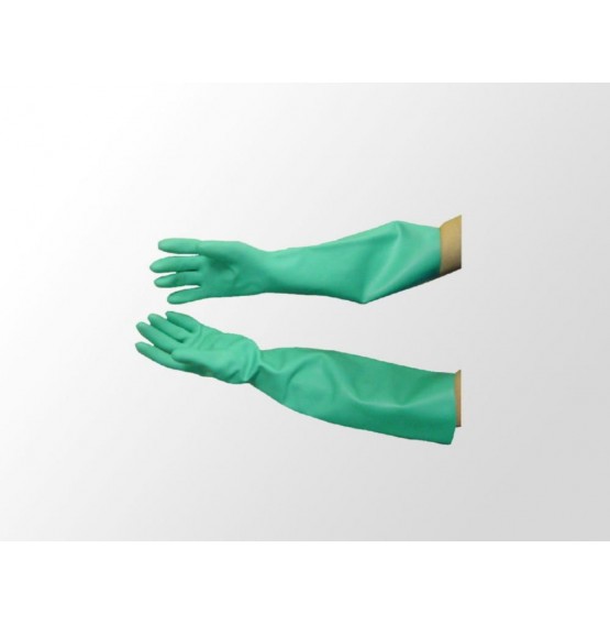 Nitrile Gauntlet Gloves Green