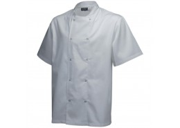 Basic Stud Jacket (Short Sleeve) White