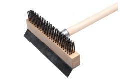 Oven Wire Brush with Scraper (no handle)