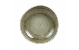 Patina Burnished Green Organic Round Bowl