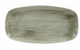 Patina Burnished Green Chefs' Oblong Plate