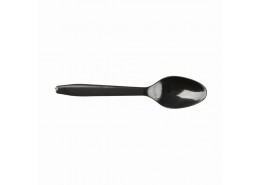 Black Lightweight Dessert Spoon