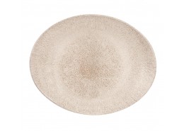 Raku Agate Grey Oval Plate