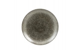 Raku Quartz Black Coupe Plate