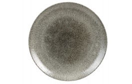 Raku Quartz Black Coupe Plate