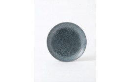 Raku Topaz Blue Coupe Plate