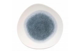 Raku Topaz Blue Organic Round Plate