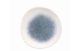 Raku Topaz Blue Organic Round Plate