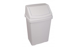 White Swing Bin 50L