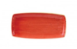 Stonecast Berry Red Oblong Plate