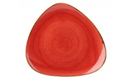 Stonecast Berry Red Triangle Plate