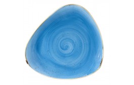 Stonecast Cornflower Blue Triangle Plate