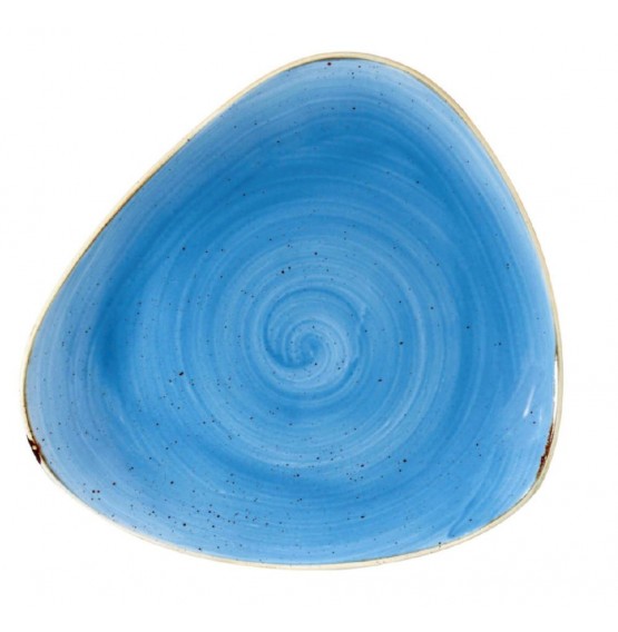 Stonecast Cornflower Blue Triangle Plate