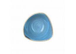 Stonecast Cornflower Blue Triangle Bowl