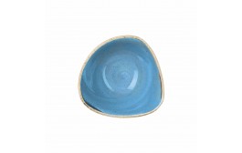 Stonecast Cornflower Blue Triangle Bowl