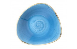 Stonecast Cornflower Blue Triangle Bowl