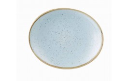Stonecast Duck Egg Blue Oval Plate