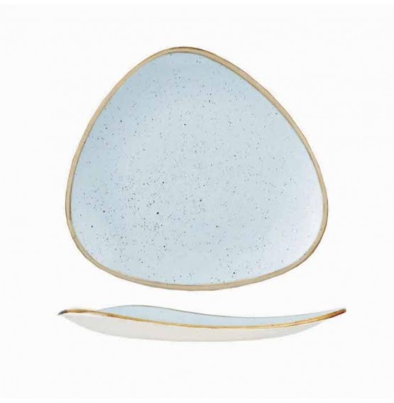 Stonecast Duck Egg Blue Triangle Plate