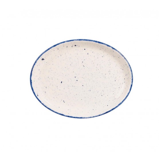 Stonecast Hints Indigo Blue Chefs' Oval Plate