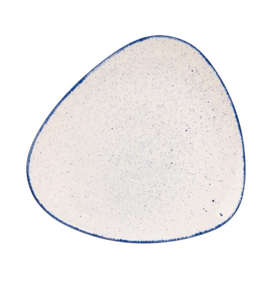 Stonecast Hints Indigo Blue Triangle Plate