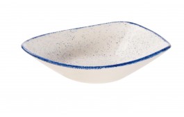 Stonecast Hints Indigo Blue Triangle Bowl