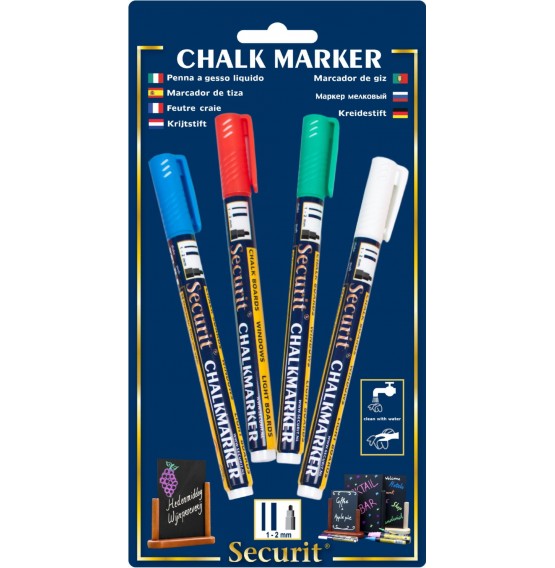 Liquid Chalk Markers 4 Colour Pack