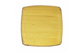 Stonecast Mustard Seed Yellow Deep Square Plate