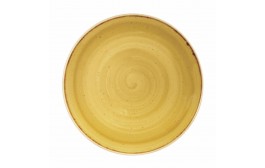 Stonecast Mustard Seed Yellow Coupe Plate